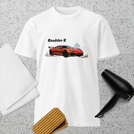 Tesla Red Roadster R Racing Unisex premium t-shirt